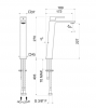 Vema Lys bateria umywalkowa chrom V25021/K